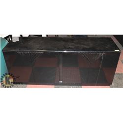BLACK LACQUER BUFFET CHINA CABINET.