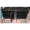 Image 2 : BLACK LACQUER BUFFET CHINA CABINET.