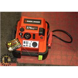 BLACK AND DECKER HEAVY DUTY JUMP STARTER 375 AMP