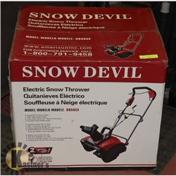SNOW DEVIL ELECTRIC SNOW THROWER NEW IN BOX
