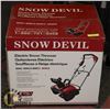 Image 1 : SNOW DEVIL ELECTRIC SNOW THROWER NEW IN BOX