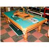 Image 1 : 5X9 DUFFERIN POOL TABLE WITH LEATHER POCKETS,