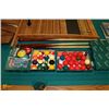 Image 4 : 5X9 DUFFERIN POOL TABLE WITH LEATHER POCKETS,
