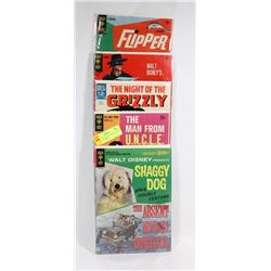5 GOLD KEY MOVIE COMICS ZORRO, FLIPER AND MORE