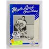 Image 1 : 1963 LEAFS VS RANGERS PROGRAM