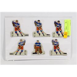 1950'S NEW YORK RANGERS METAL TEAM SET