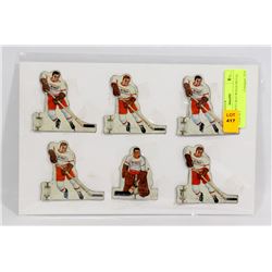 1950'S DETROIT RED WINGS METAL TEAM SET
