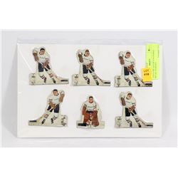 1950'S CHICAGO BLACK HAWKS METAL TEAM SET
