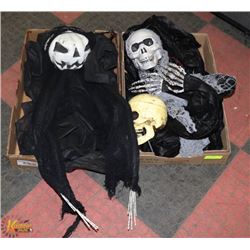 2 FLATS OF HALLOWEEN DECORATIONS