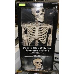 60 INCH POSE-N-STAY SKELETON IN BOX, JOINTS