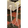 Image 1 : PAIR OF METAL FLOOR CANDLE HOLDERS.