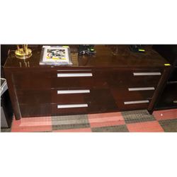 NEW GLOSS FINISH 6 DRAWER DRESSER