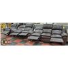 Image 2 : NEW BROWN LEATHERETTE 3PC 86" SOFA, 63" LOVESEAT