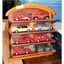 WOOD DISPLAY CASE 19" X 20" COMES WITH 8