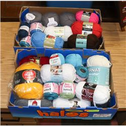 2 FLATS OF YARN-41 PIECES