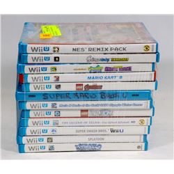 BUNDLE OF 12 WII GAMES INCL. MARIO KART 8,
