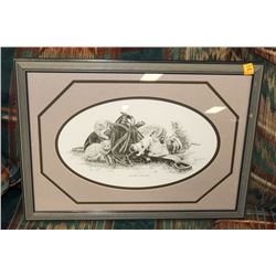 CATS ON A SADDLE PRINT