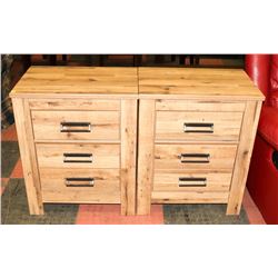 PAIR OF WOOD TONE NIGHT STANDS