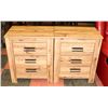Image 1 : PAIR OF WOOD TONE NIGHT STANDS
