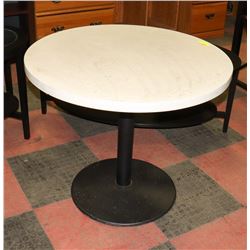 STONE TOP PATIO TABLE, 36"X30"