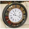 Image 1 : LARGE WALL HANGING MIRRORED CLOCK