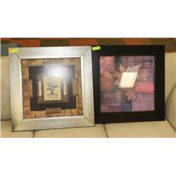 PAIR OF FRAMED ARTWORK