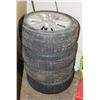 Image 1 : SET OF 4 NOKIAN ALL SEASON 215/55R17 TIRES WITH