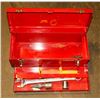 Image 1 : TOOL BOX WITH TRAY INCL WRENCHES AND MORE