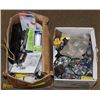 TWO BOXES OF ELECTRICAL ITEMS