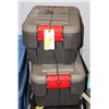 Image 1 : 2 RUBBERMAID ACTION PACKER STORAGE