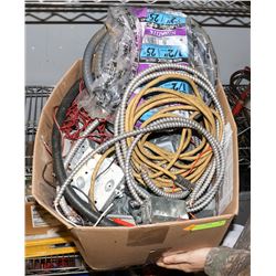 BOX OF ELECTRICAL PARTS