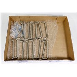 SET OF 15 BRUSHED NICKLE CABINET HANDLES FROM 15