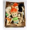 Image 1 : 4 PLUSH STUFFIES FLINTSTONES