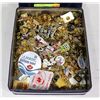 Image 1 : BOX OF OVER 200 COLLECTIBLE PINS