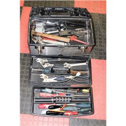 STAINLESS STEEL TOOL BOX WITH 3 LEVELS OF ASSORTED