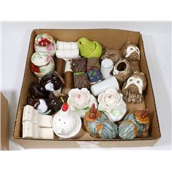 13 SALT & PEPPER SHAKER SETS