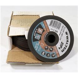 NEW CASE OF 25 WALTER 5 X 1/16 ZIP CUT DISC'S