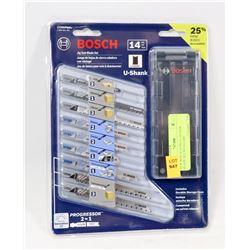 NEW BOSCH 14 PIECE JIG SAW BLADE SET WITH CASE