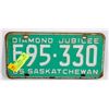 Image 1 : SASKATCHEWAN 1965 "DIAMOND JUB" LICENSE PLATE