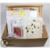 Image 1 : BOX OF ASSORTED CRAFT SUPPLIES INCL