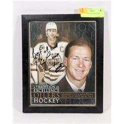 SIGNED KEVIN LOWE FRAMED