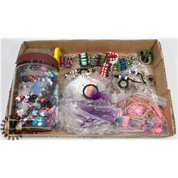 FLAT OF NATIVE ART SUPPLIES INCLUDES COMPLETED