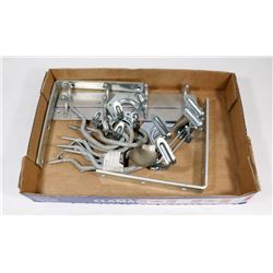 LOT OF ASSORTED HANGING DEVICES