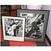 Image 1 : 2 BLACK AND WHITE PICTURES FRAMED- MISSING THE WAR