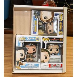 LOT OF 3 FUNKO POPS - BUCKY BARNES, LOGAN, HAPPY