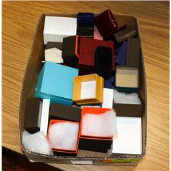 BOX OF JEWELLERY BOXES, CASES.