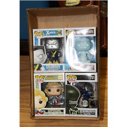 LOT OF 4 FUNKO POPS - COLOSSUS, HYDRO-MAN,