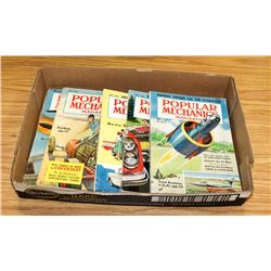 LOT OF 5  POPULAR MECHANICS 1950'S MAGAZINES