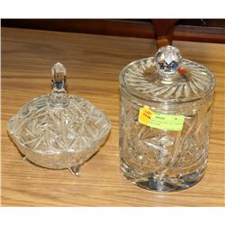 ONE LEAD CRYTAL CANDY DISH BY WALTHER