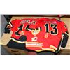 3 CALGARY FLAMES JERSEYS